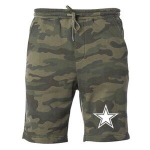 NEW Dallas Cowboys Fleece Sweat Shorts Pants FOREST WOODLAND CAMO